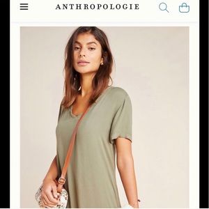 Anthropologie Cloth & Stone XS sage tunic dress